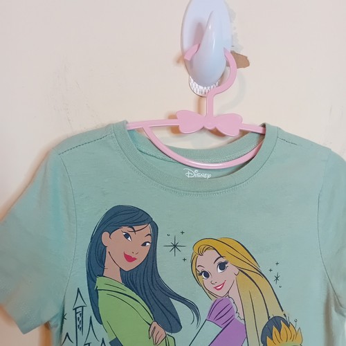 Gap Kids Unisex Disney Princess Sage Green Graphic Tee Shirt Toddlers 4T READ - Picture 8 of 13