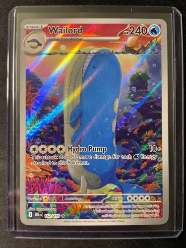 Wailord 162/159 Journey Together Illustration Rare Holo Pokemon Card