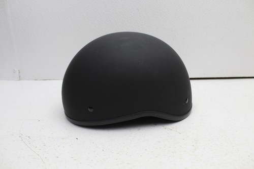 STREET & STEEL MOTORCYCLE HALF XL HELMET MATTE BLACK (CASE06) DOT - Foto 3 di 7
