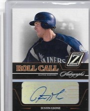2005 Zenith Roll Call Autographs Justin Leone Autograph Card #RC-16 Mariners