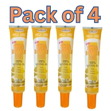 Difeel Mega Care Raw Shea Butter Oil 99% Natural Oil Pack of 4, 1.5 fl oz Each