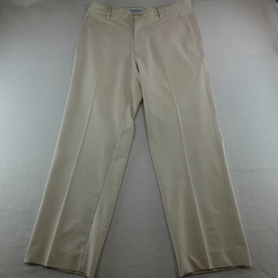 Мужские спортивные штаны Footjoy FJ 34x29 цвета слоновой кости хаки эластичные Chino Performance для гольфа - Изображение 2 из 4