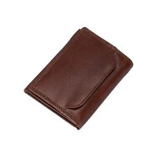 Style n Craft 301791 Trifold Vintage Leather Wallet in Brown with RFID Blocking