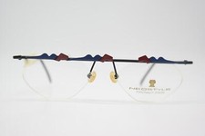Vintage Glasses Neostyle HOLIDAY 927 A Black Blue Red Half-Rim Glasses Frame