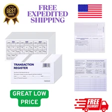 24 PCS Check Registers for Personal Checkbook Easy to Read Checkbook Register