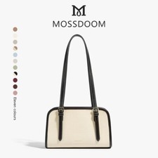 MOSSDOOM Shoulder Bag Simple Bag For Women Korean Style Nice Color Black  White