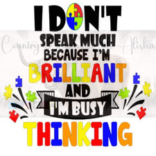 Sublimation Print I Dont Speak Much Ready to Press Heat Transfer