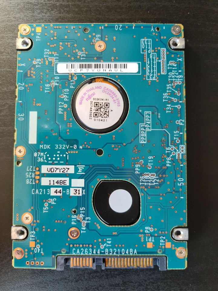 Fujitsu MHY2160BH 160GB 2.5" SATA Laptop hard drive HDD - Image 2 of 3