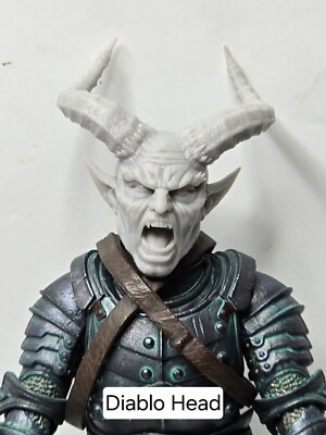 3d Printed DIABLO 1.0 Headsculpt For Mythic Legions 1/12 figure 