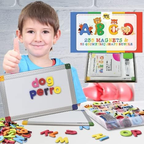 291Pcs ABC Magnets Board Magnetic Letters Numbers and Shapes Maker for Kids and - Picture 6 of 12