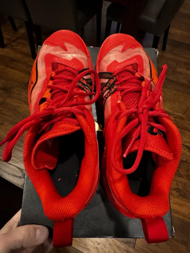 Jordan One Take 3 Size 5.5Y DC7702-606 University Red Sneakers - Image 4 of 4