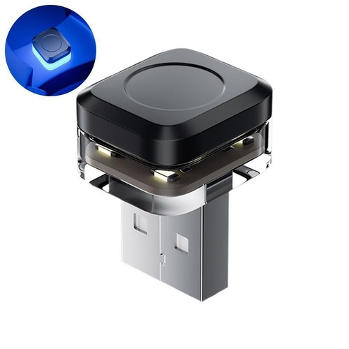 Mini USB Blue LED Car Interior Decor Light Neon Atmosphere Lamp Accessories C0A3 - Picture 6 of 16