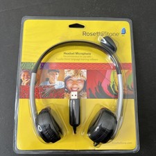 Rosetta Stone Headset Microphone USB For Language Learning Software New Sealed 