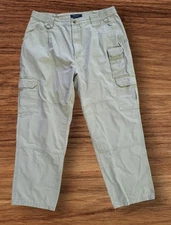 5.11 Tactical Pants Cargo Pockets Khaki Cotton Men Size 35x29 Model 74251