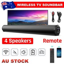 Sound Bar 40W Bluetooth 5.0 Subwoofer TV Theater Stereo Speaker System Compact