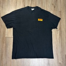 VTG Port & Company DHL Supply Chain Black T Shirt Short Sleeve Vintage