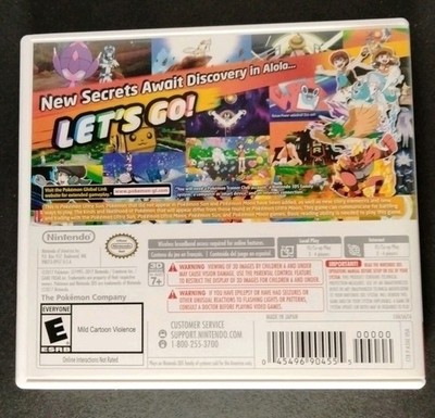 Pokemon Ultra Sun Nintendo 3ds Authentic Box Case Artwork ONLY | eBay