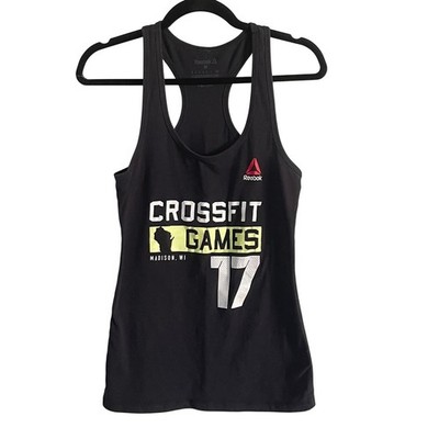 Reebok CrossFit Games 2017 Tank Top Black Womens Size Medium Racerback Athletic