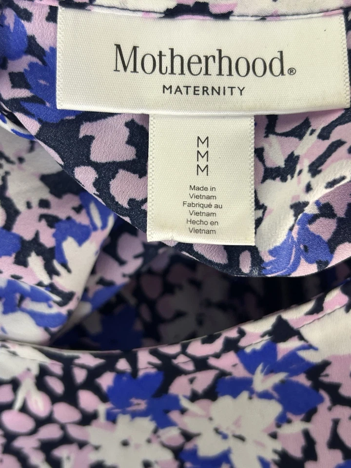 Motherhood Maternity Women's Multicolor Floral Top, Size Medium. 3 I - Image 3 of 4