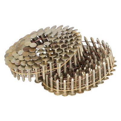 3/8'' Head Diameter 15 Degree 7/8'' × 0.12'' Galvanized Coil Roofing Nails 7200Pcs