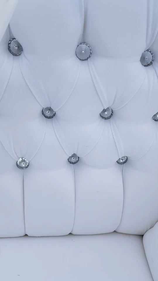 Large Sofa with Swarovski buttons - Image 4 of 4