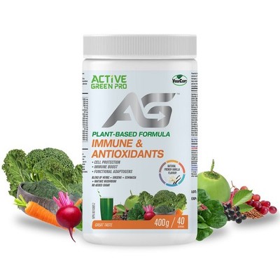 Active Green Pro Immune & Antioxidants Superfood Powder   French Vanilla Greens