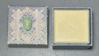 Punch Studio Verbena Soap Bar 5.3 OZ Jadeite Stone Keepsake Box New Sealed NOS