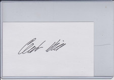 Clint Hill Autograph Index Card-Secret Service Agent With JFK In Dallas-1963!!!