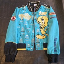 Vintage Tweety Bird Lot29 Bomber Jacket Kids Size: Large