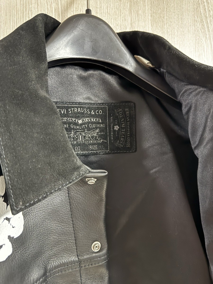 Levi's X Denim Tears Type3 leather jacket XL | eBay