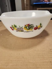 Vintage Anchor Hocking Fire-King Chanticleer 10-1/4" Cinderella Mixing Bowl