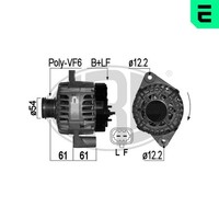 Lichtmaschine Generator Lima ERA 209123A 14V FüR Opel Insignia G09 Sports Tourer