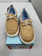 Boys New Cat Jack Reece Slip On Boat Shoes Size 1 Beige