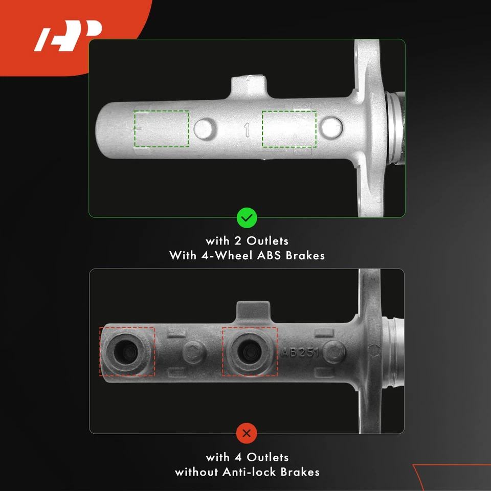 Nuevo cilindro maestro de freno para Mitsubishi Outlander 2003-2004 L4 2,4 L 4 ruedas ABS Foto 2 de 4