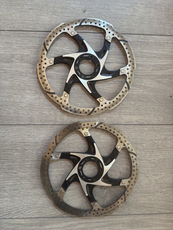TRP brake Rotors 6 Bolts 203mm TR203-33 Pair X2 Shimano Sram MTB