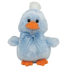 TY Basket Beanie Baby - SKYLIGHT the Blue Chick (4 inch) - MWMTs Easter Toy