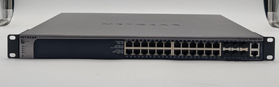Netgear M5300-28G ProSAFE 24-Port Gigabit L2+ Switch 10G Stacking Module Tested