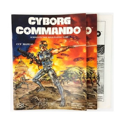 Gary Gygax & New Infinities Sci-Fi RPG Cyborg Commando (Ziplock) Bag VG+