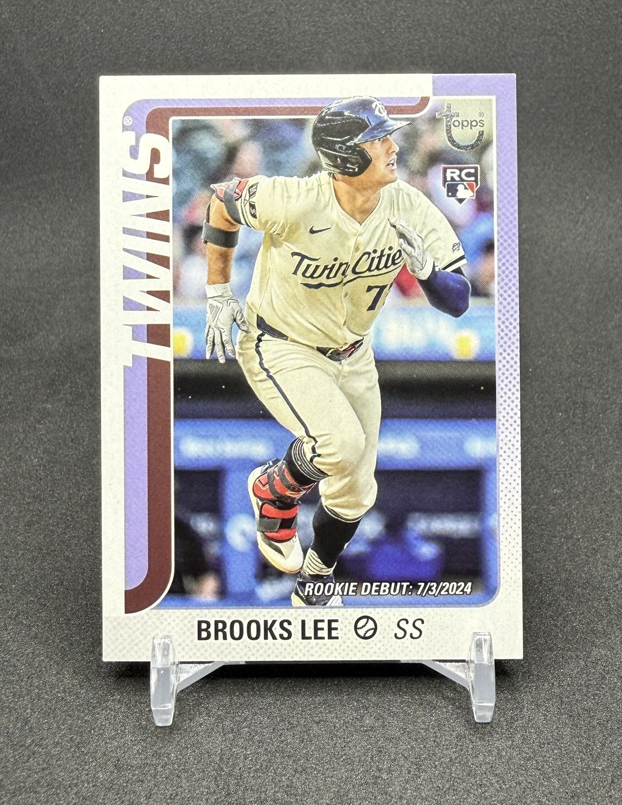 2025 Topps Update Brooks Lee Vintage Stock RC Debut /99 #US243 Minnesota Twins