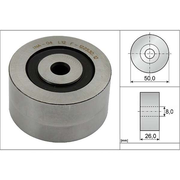 INA 532 0143 10 Umlenkrolle FüHrungsrolle Keilrippenriemen FüR Peugeot Fiat-image