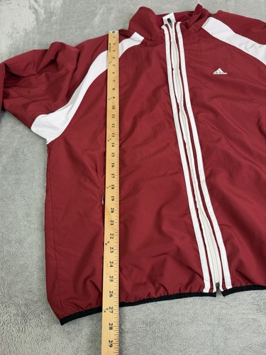 Vintage Y2K Adidas Track Jacket Men’s Size Large Red Full Zip by Adidas, Size L, $17.99 - Photo 9