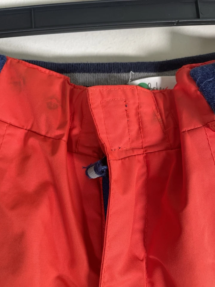 Boden Mini Ski Snow Snowboard Pants Youth Boys Sz 11-12 Medium Orange Bright - Image 4 of 4