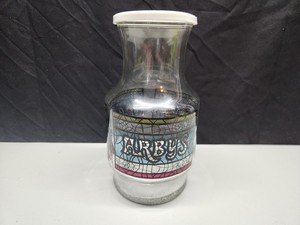Arbys Carafe Drink Pitcher Stain Glass Logo