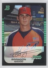 2005 Bowman Draft Chrome Refractor Brandon Wood #BDP144 3a3