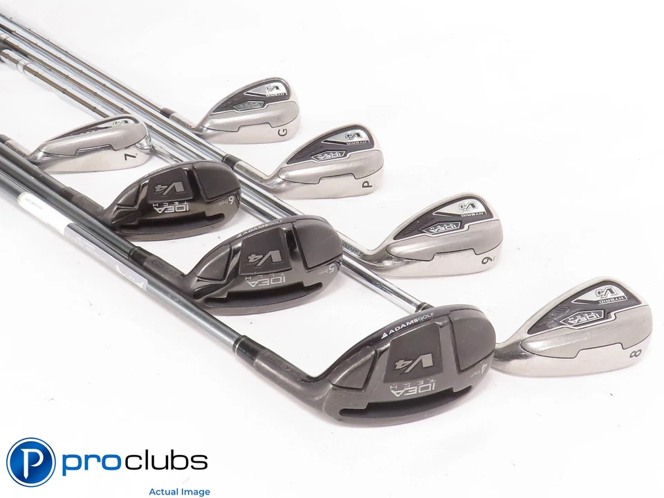 Adams IDEA Tech V4 4H,5H,6H,7-GW Combo IRON SET Regular Flex Graph/Steel 439265 - Image 2 of 4