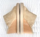 New! Women's Free People Size 7.5 Running in Wedges Mules Cafe — photo 4