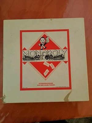 Monopoly Parker 601 1008 DM Version  Vollständig Standardausgabe 1968 Vintage