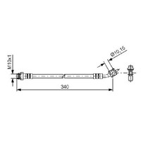 Bremsschlauch Hinten Rechts FüR Volvo S60 134 2.5 3.0 10 Bis 18 Bosch Tnwb Aowb