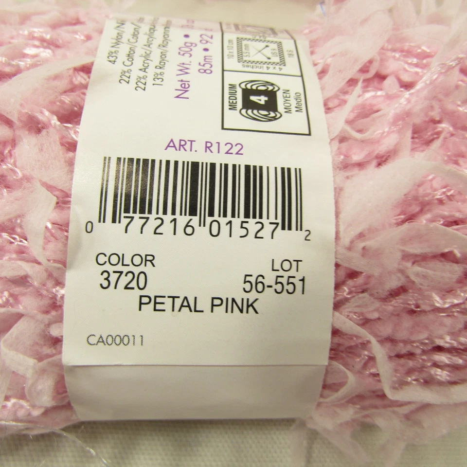 Moda Dea Tutu Yarn Color #3720 Petal Pink Lot of 4 Novelty Craft Fringe Art - Image 3 of 4