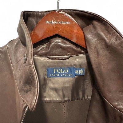 Polo Ralph Lauren Lambskin Leather Jacket Bison Brown Men's XXL